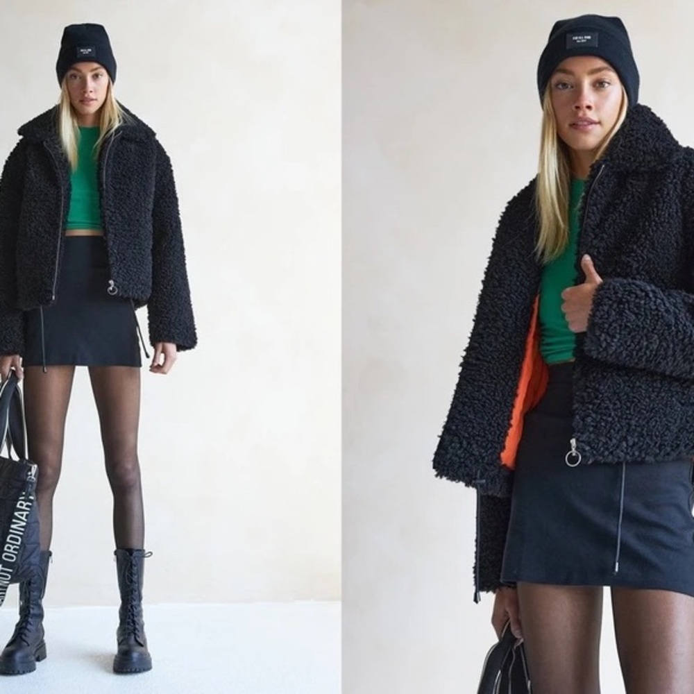 Vegan Fur Lined Jacket